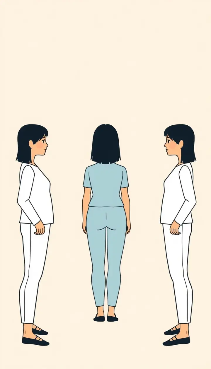 鏡像と実像を並べて上下は同じ、左右だけ違うことを示す図