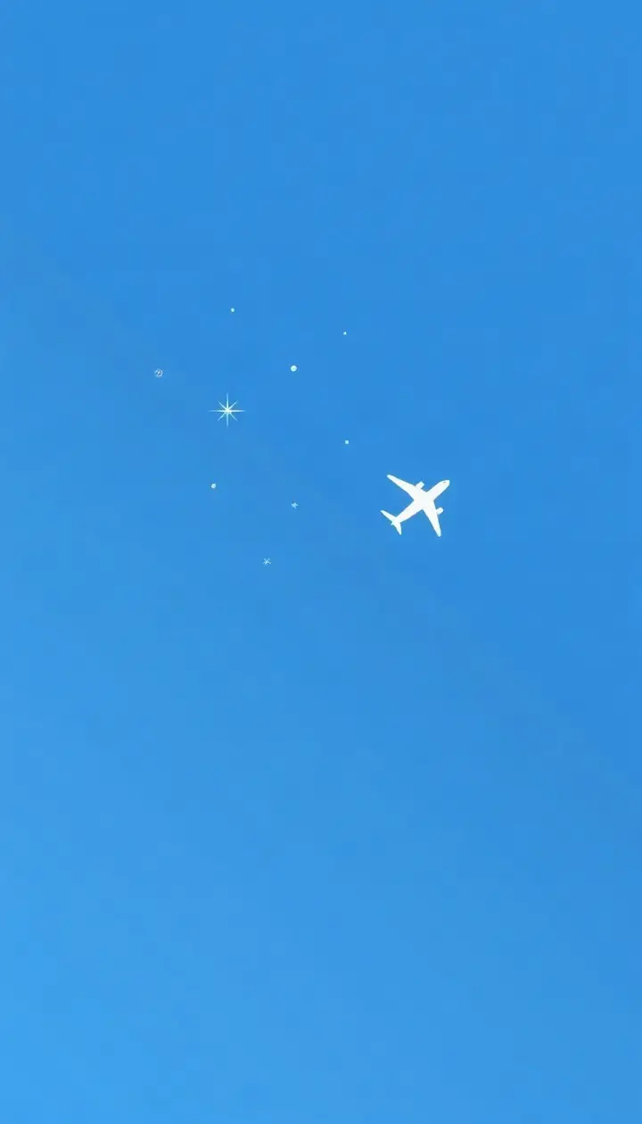 上空の断面イメージ、エンジンから水蒸気が出て氷の粒になる様子