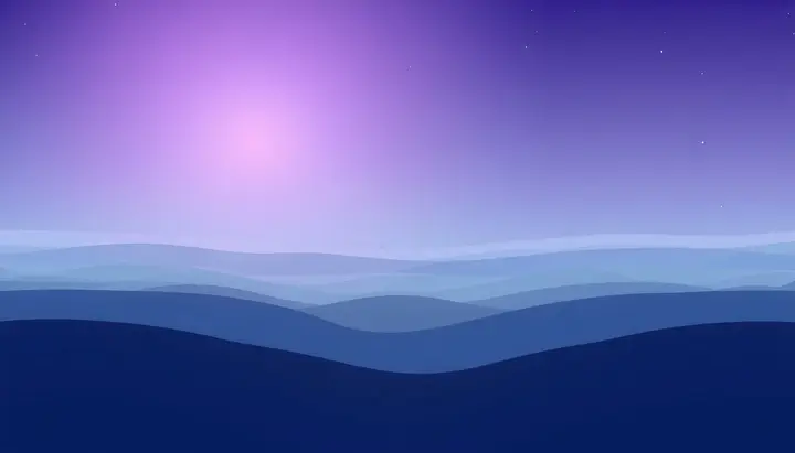 大気の上層で紫の光が吸収されていくイメージ